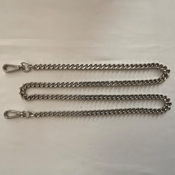 Replacement Silver Metal Chain Crossbody Shoulder Bag Strap NEW - Picture 2 of 10